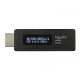 DeLOCK HDMI tester voor EDID informatie met OLED-display meetapparaat Zwart