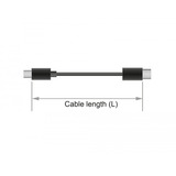 DeLOCK Magnetische USB data- en laadkabel set voor Micro USB / USB Type-C Zwart, 1,1 meter