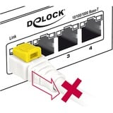 DeLOCK Patchkabel RJ-45 Secure met Cat.6a Wit, 85335, 5 meter