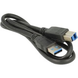 DeLOCK USB-B 3.2 Gen 1 naar 4x Gigabit LAN RJ-45 adapter Zwart