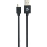 HP USB-A > Micro-USB-B kabel Zwart, 1 meter