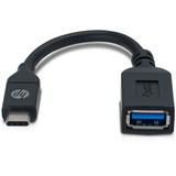 HP USB-C naar USB-A adapter Zwart