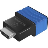 ICY BOX Adapter HDMI naar VGA Zwart/blauw, IB-AC516