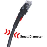 Patchsee Cat.6a netwerkkabel TP-6A-F/4 Zwart, 1,2 meter, U/FTP, RJ-45