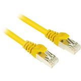 Sharkoon Cat.6 netwerkkabel Geel, 1 meter, SFTP, RJ-45