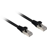 Sharkoon Cat.6a netwerkkabel Zwart, 0,25 meter, SFTP, RJ-45, Halogeenvrij