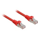 Sharkoon Cat.6a netwerkkabel Rood, 0,5 meter, SFTP, RJ-45, Halogeenvrij