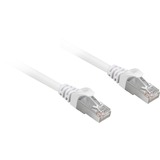 Sharkoon Cat.6a netwerkkabel Wit, 5 meter, SFTP, RJ-45, Halogeenvrij