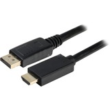 Sharkoon Displayport 1.2 > HDMI kabel, 5 meter  adapter Zwart, 4K