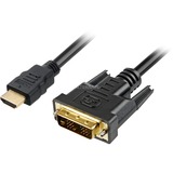 Sharkoon HDMI naar DVI-D adapterkabel Zwart, 1 meter, Single-Link