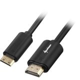 Sharkoon HDMI naar Mini HDMI adapterkabel Zwart, 3 meter, 4K