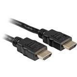 Sharkoon High Speed HDMI Kabel met Ethernet 1m Zwart, 4K, Verguld