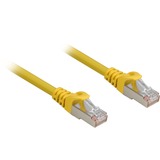 Sharkoon Netwerkkabel SFTP, RJ-45 met Cat.6a Geel, 0,25 meter, Halogeenvrij