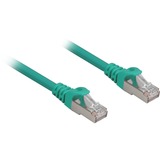 Sharkoon Patchkabel SFTP, RJ-45 met Cat.6a Groen, 1,5 meter, Halogeenvrij