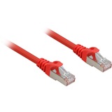 Sharkoon Patchkabel SFTP, RJ-45 met Cat.6a Rood, 1,5 meter, Halogeenvrij