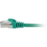 Sharkoon Patchkabel SFTP, RJ-45 met Cat.7a Groen, 0,5 meter, Ruwe kabel