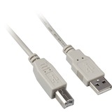 Sharkoon USB 2.0 Kabel, USB-A > USB-B Grijs, 0,5 meter