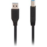 Sharkoon USB-A 3.2 Gen 1 naar USB-B kabel Zwart, 2 meter