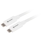 Sharkoon USB-C 3.2 Gen 2 kabel Wit, 0,5 meter	