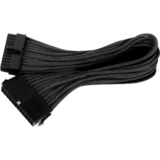 SilverStone 24-Pin ATX verlengkabel 30cm Zwart, PP07-MBB, Lite retail
