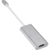 SilverStone EP11S USB hub adapter Aluminium/wit