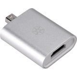 SilverStone EP11S USB hub adapter aluminium/wit