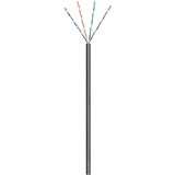 goobay CAT 6 netwerkkabel voor buitengebruik Zwart, 100 meter, U/UTP