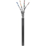 goobay Cat.6 netwerkkabel Zwart, 100 meter, S/FTP, Outdoor