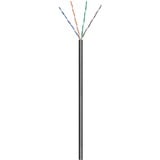 goobay Cat.6 netwerkkabel Zwart, 100 meter, U/UTP, Outdoor