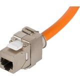 goobay Cat.7a netwerkkabel Oranje, 90 meter, S/FTP, RJ-45 (female), Kabelhaspel