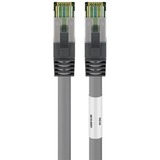 goobay Cat.8.1 netwerkkabel Grijs, 0,5 meter, S/FTP (PiMF), RJ-45