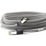 goobay Cat.8.1 netwerkkabel Grijs, 1 meter, S/FTP (PiMF), RJ-45