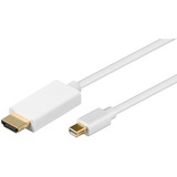 goobay Mini-DisplayPort > HDMI Kabel 2m adapter Wit