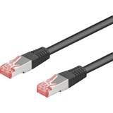 goobay Patchkabel Cat.6 S/STP Zwart, 10 m