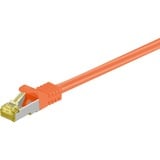 goobay Patchkabel RJ-45 S/FTP met Cat.7 Oranje, 7,5 meter, Ruwe kabel