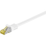 goobay Patchkabel RJ-45 S/FTP met Cat.7 Wit, 1 meter