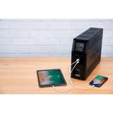 APC Back-UPS PRO BR1200SI - Noodstroomvoeding ups Zwart, 8x C13 uitgang, 2x USB lader (type A & C), 1200VA, USB dataport