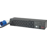 APC Rack PDU Metered AP7822B 0U/2U, 12x C13, 4x C19, IEC 309 32A stekker