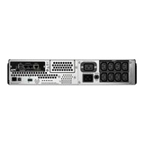 APC Smart-UPS 2200VA noodstroomvoeding ups Zwart, 8x C13, 1x C19 uitgang, USB, rack mountable, 2U, LCD, NMC, SMT2200RMI2UNC