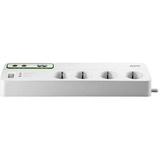 APC Stekkerdoos met overspanningsbeveiliging 8x (+Coax & Telefoon) stekkerdoos Wit, voor 8 stekkers, RJ-11, PMF83VT-GR