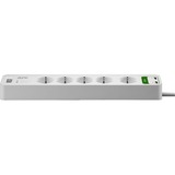 APC Stekkerdoos met overspanningsbeveiliging (+USB) Wit, voor 5 stekkers, 2x USB, PM5U-GR