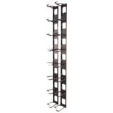 APC Verticale Kabelorganizer (8 kabelringen) kabelgeleiding Zwart, 2 stuks, AR8442