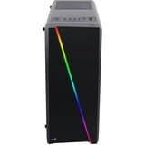 Aerocool Cylon midi tower behuizing Zwart | 3x USB-A | RGB | Window