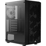 Aerocool Hive ARGB v1 midi tower behuizing Zwart | 3x USB-A | RGB | Window