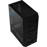 Aerocool Hive ARGB v1 midi tower behuizing Zwart | 3x USB-A | RGB | Window