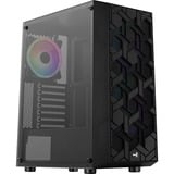 Aerocool Hive ARGB v1 midi tower behuizing Zwart | 3x USB-A | RGB | Window