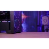 Aerocool Ore Tempered Glass midi tower behuizing Zwart | 3x USB-A | RGB | Window