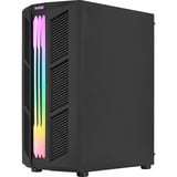 Aerocool Prime v2 midi tower behuizing Zwart | 2x USB-A | RGB | Window