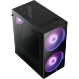 Aerocool Python midi tower behuizing Zwart | 3x USB-A | Window