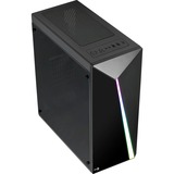 Aerocool Shard midi tower behuizing Zwart | 3x USB-A | RGB | Window